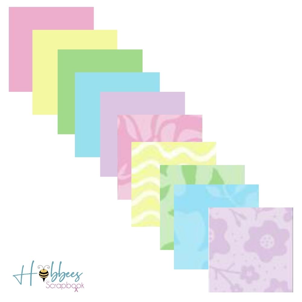 Pastel Photo Mats / Block de Papel Colores Pastel 4.5 x 7.25&quot; Papel Colorbok