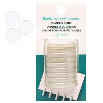 Pearl 1.25 Inch Expander Discs / Anillos para Libreta o Agenda Perla Discos para Planners We R Memory Keepers