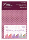 Princess Foiled Papers 4&quot;x6&quot; / 12 Hojas de Papel Tipo Alumino Doble Cara Colores Princesa