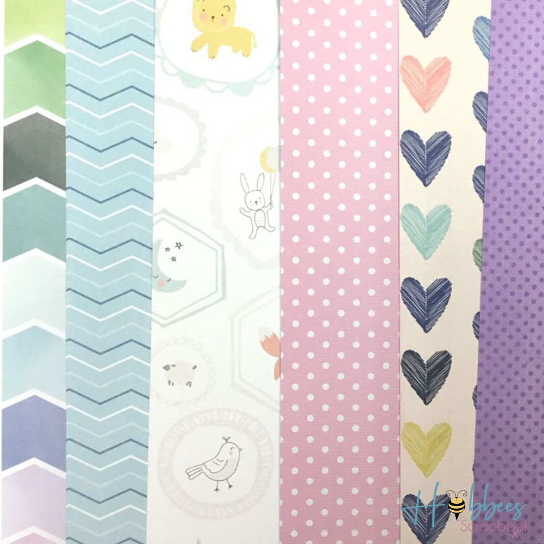 Súper Paquete de 40 Hojas de Papel Surtido de 12 pulgadas Papel Hobbees