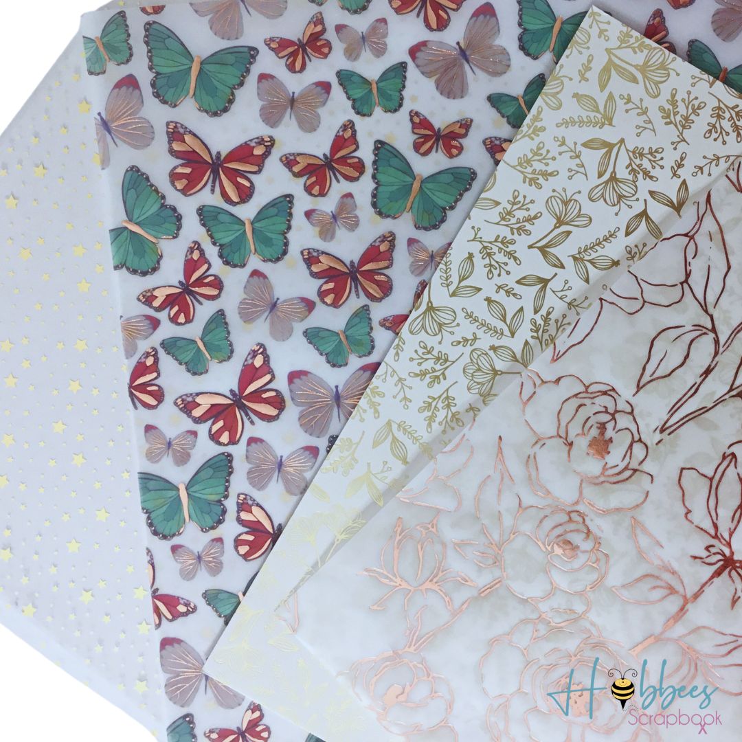 Súper Paquete de 40 Hojas de Papel Surtido de 12 pulgadas Papel Hobbees