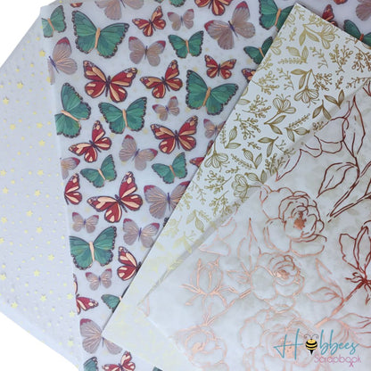 Súper Paquete de 40 Hojas de Papel Surtido de 12 pulgadas Papel Hobbees