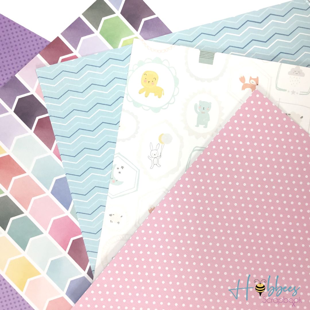 Súper Paquete de 40 Hojas de Papel Surtido de 12 pulgadas Papel Hobbees