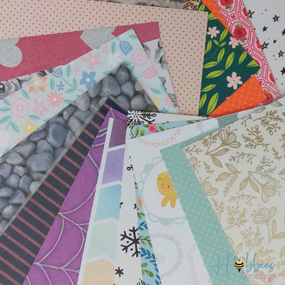 Súper Paquete de 40 Hojas de Papel Surtido de 12 pulgadas Papel Hobbees