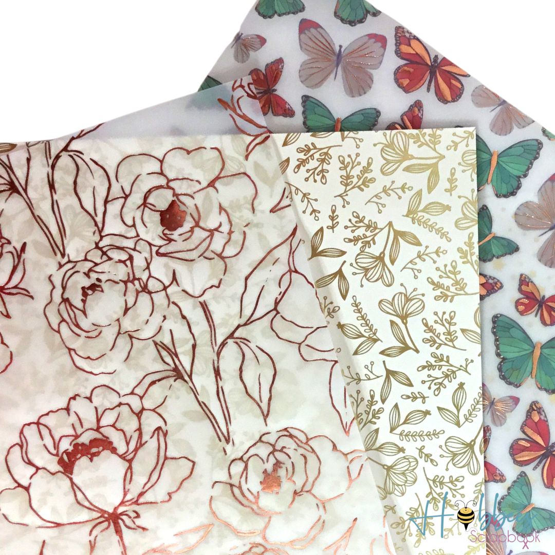 Súper Paquete de 40 Hojas de Papel Surtido de 12 pulgadas Papel Hobbees