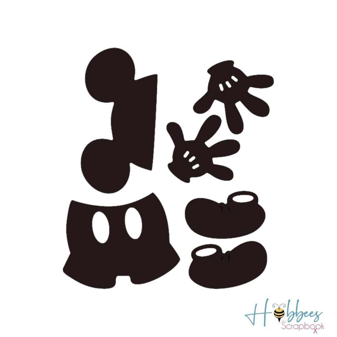 Suaje de Mickey Mouse Dados de Corte / Suajes / Troqueles Hobbees