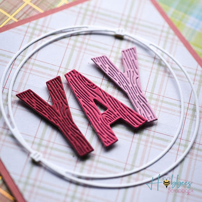 Suaje de Alfabeto en Mayúsculas Betas de Madera Dados de Corte / Suajes / Troqueles Hobbees