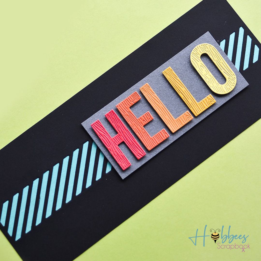 Suaje de Alfabeto en Mayúsculas Betas de Madera Dados de Corte / Suajes / Troqueles Hobbees