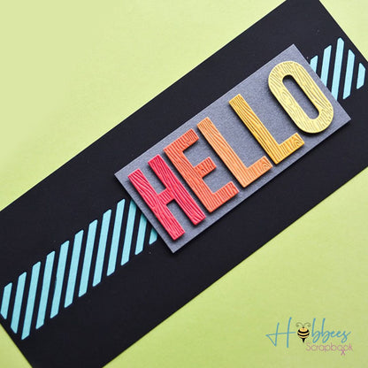 Suaje de Alfabeto en Mayúsculas Betas de Madera Dados de Corte / Suajes / Troqueles Hobbees