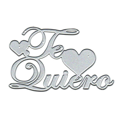 Suaje de Te Quiero con Corazones Dados de Corte / Suajes / Troqueles Hobbees
