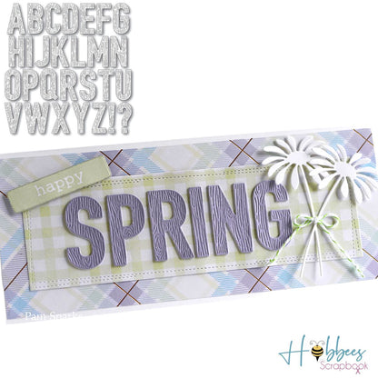 Suaje de Alfabeto en Mayúsculas Betas de Madera Dados de Corte / Suajes / Troqueles Hobbees