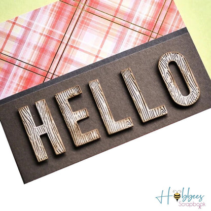 Suaje de Alfabeto en Mayúsculas Betas de Madera Dados de Corte / Suajes / Troqueles Hobbees