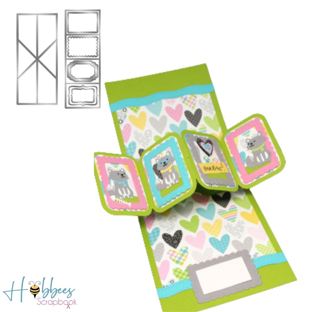 Suajes de Mecanismo Pop Up con Giro Dados de Corte / Suajes / Troqueles Hobbees