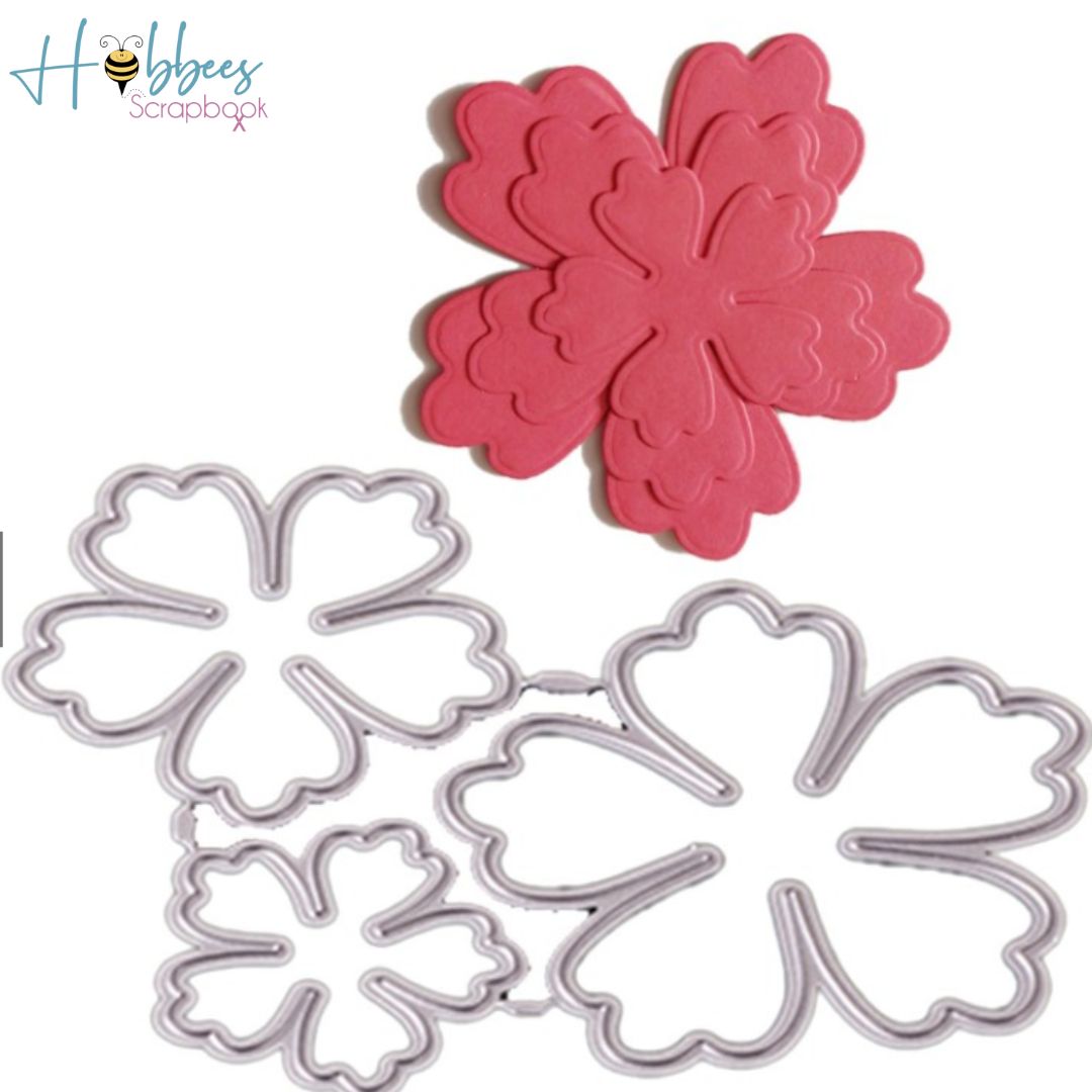 3 Suajes de Flores Dados de Corte / Suajes / Troqueles Hobbees