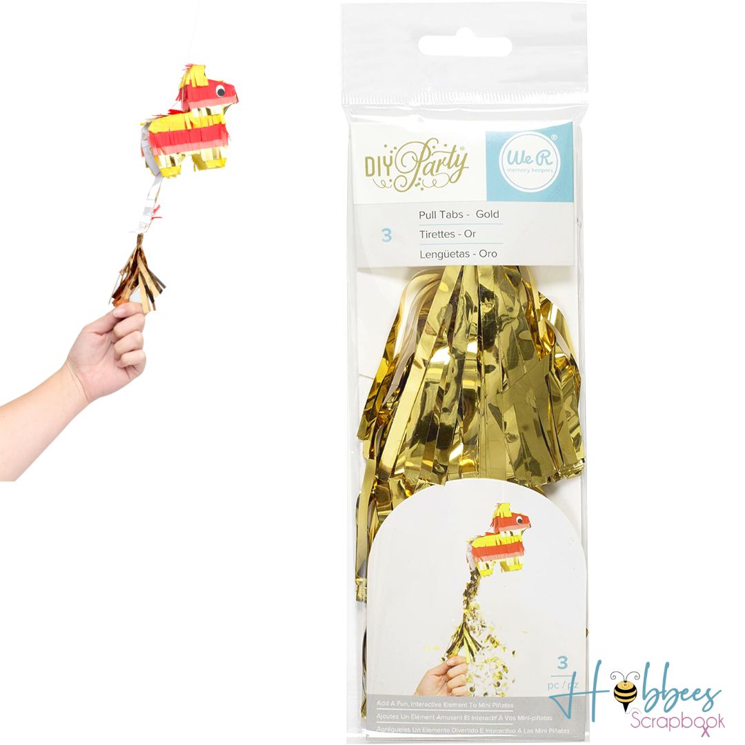 Pull Tabs Gold / Lengüetas Decorativas Oro Accesorios We R Memory Keepers