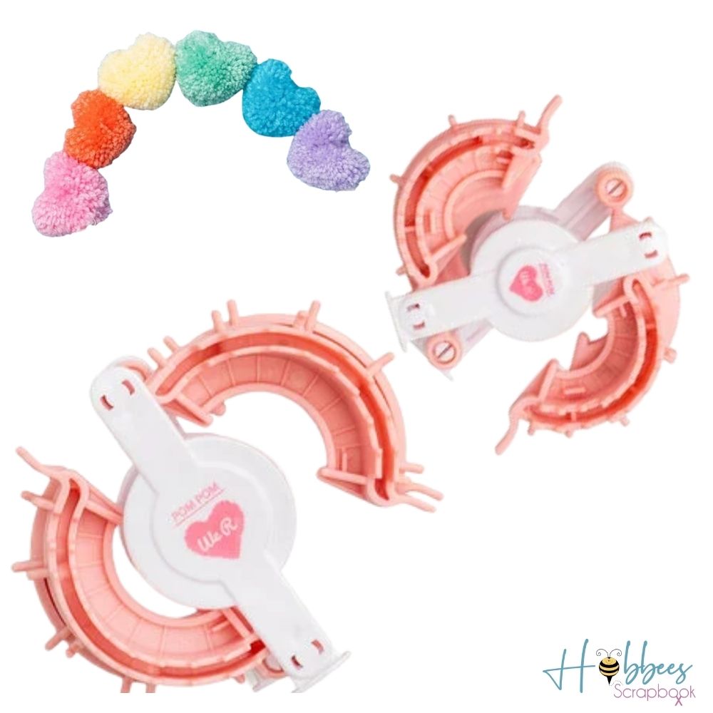 Heart Pom Pom Makers / Herramienta Para Crear Pompones Herramientas We R Memory Keepers