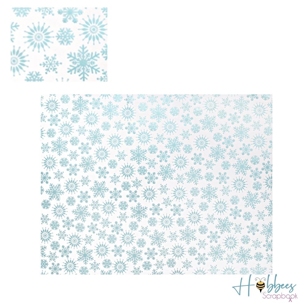 Snowflake Poster Board / Poster de Foil Copos de Nieve Papel, Hojas Sueltas We R Memory Keepers