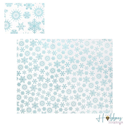 Snowflake Poster Board / Poster de Foil Copos de Nieve Papel, Hojas Sueltas We R Memory Keepers