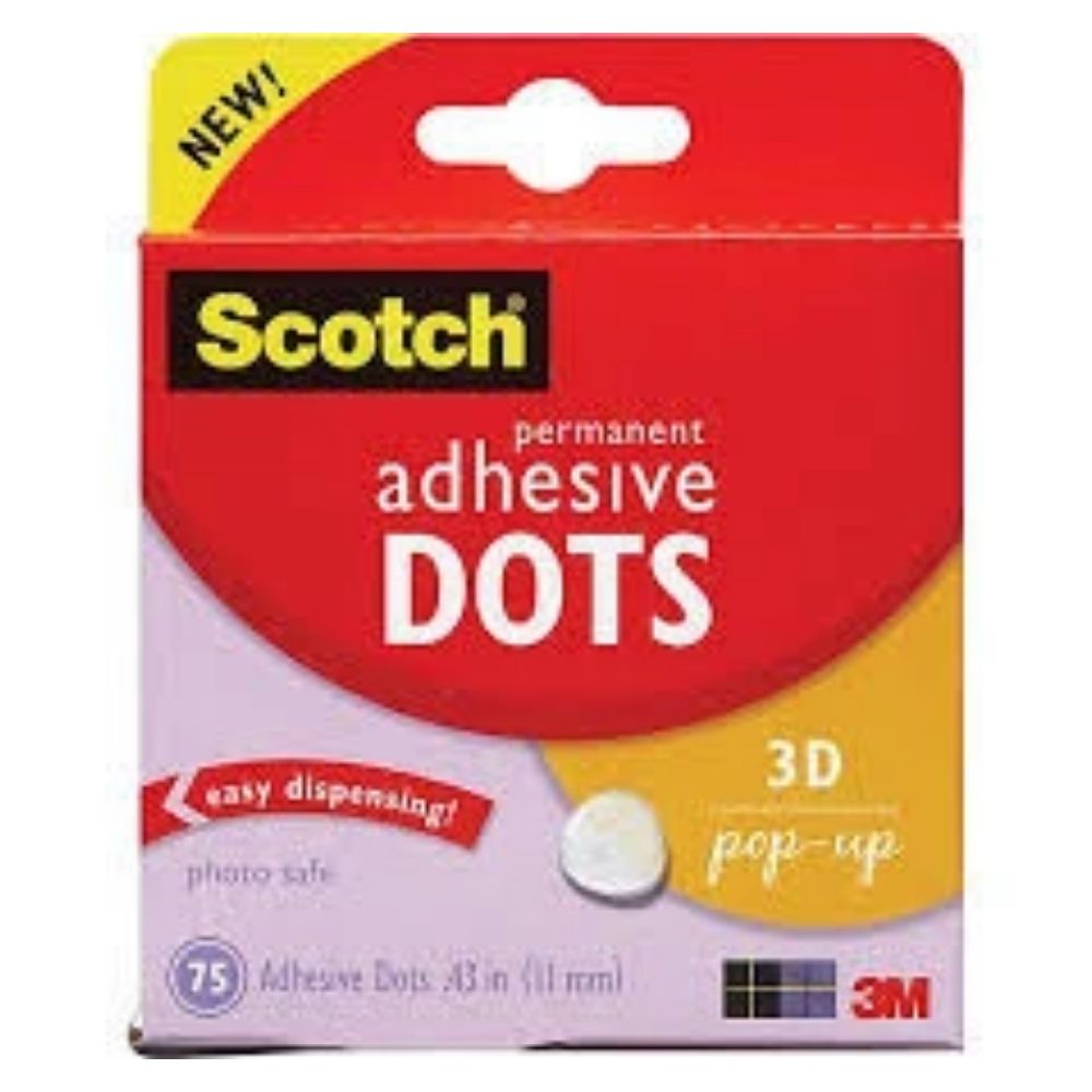 Permanent Adhesive Dots / Puntitos de Pegamento Permanente Adhesivos / Pegamentos Scotch