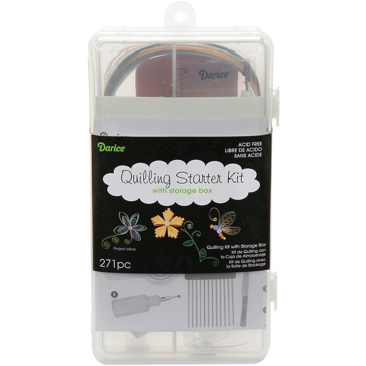 Quilling Starter Kit with Storage box / Tiras de Papel para Filigrana con caja para guardar Descontinuado Darice