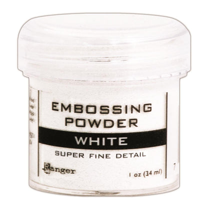 White Embossing Powder / Polvos de Realce Blanco Polvos de Embossing Ranger