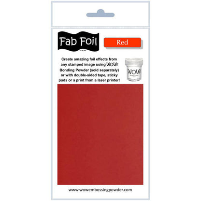 Red Fab Foil / Papel Metalizado Rojo Foil Wow!