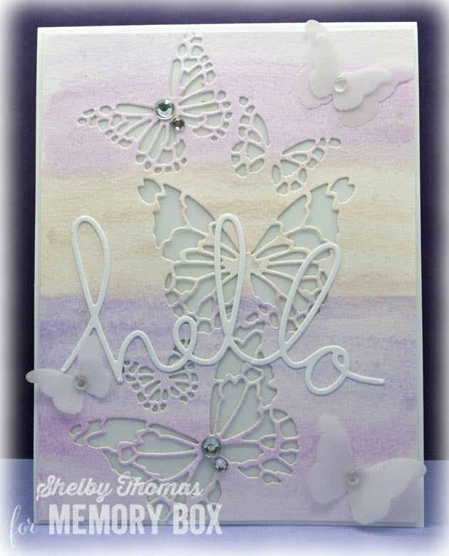 Reverse Butterfly Collage Dies / Suaje de Corte Mariposas Caladas Descontinuado Memory Box