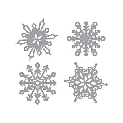 Shapeabilities Die D-Lites Snowflakes  Dies / Suajes de Copos de Nieve Descontinuado Spellbinders