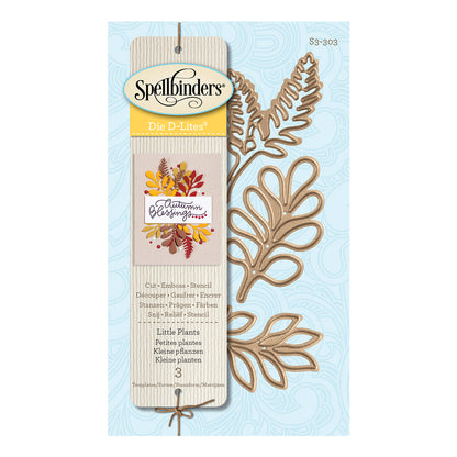 Shapeabilities Die D-Lites Little Plants Dies / Suajes de Follaje Descontinuado Spellbinders