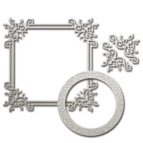 Shapeabilities Dies Laced with Love / Suajes de Corte Marco Floral Descontinuado Spellbinders