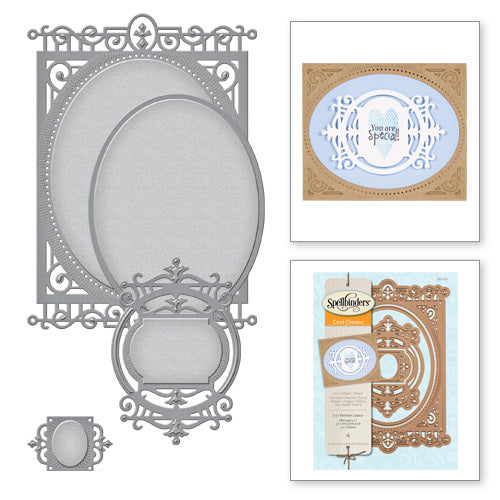 Herloom Legacy Dies and Emboss / Suaje y Realce Marco Antiguo Descontinuado Spellbinders