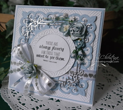Shapeabilities Dies Laced with Love / Suajes de Corte Marco Floral Descontinuado Spellbinders