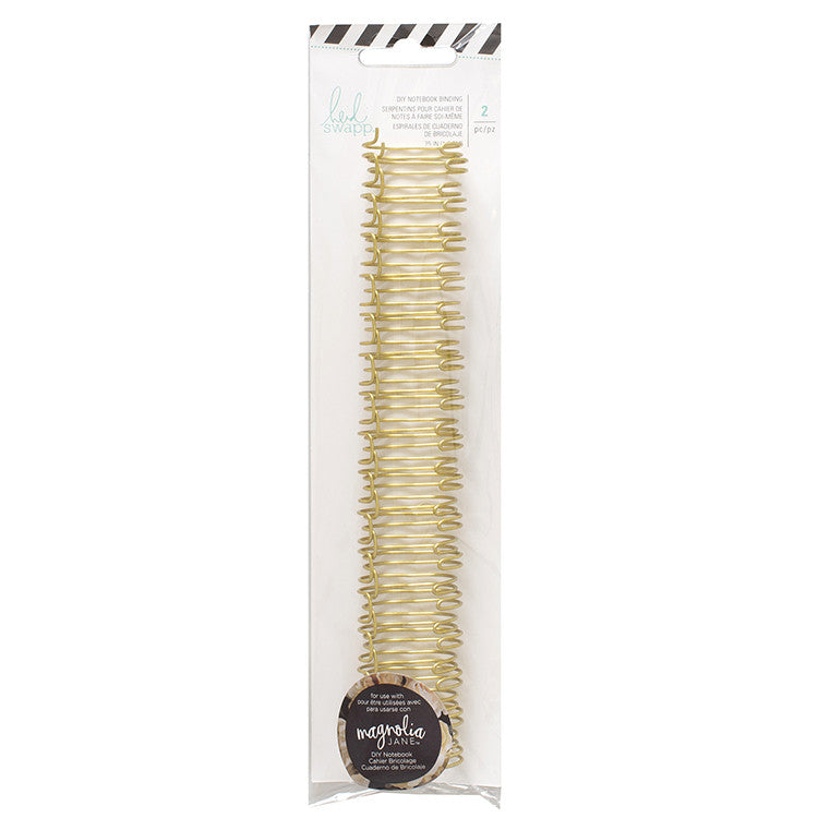 Cinch Bind Gold Wire 1.9 cm (.75") / Arillos Metálicos para Engargolar Dorados Descontinuado We R Memory Keepers