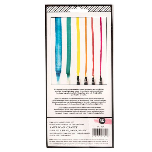 Vicki Boutin Waterbrush Set  / Pinceles para Agua Descontinuado American Crafts