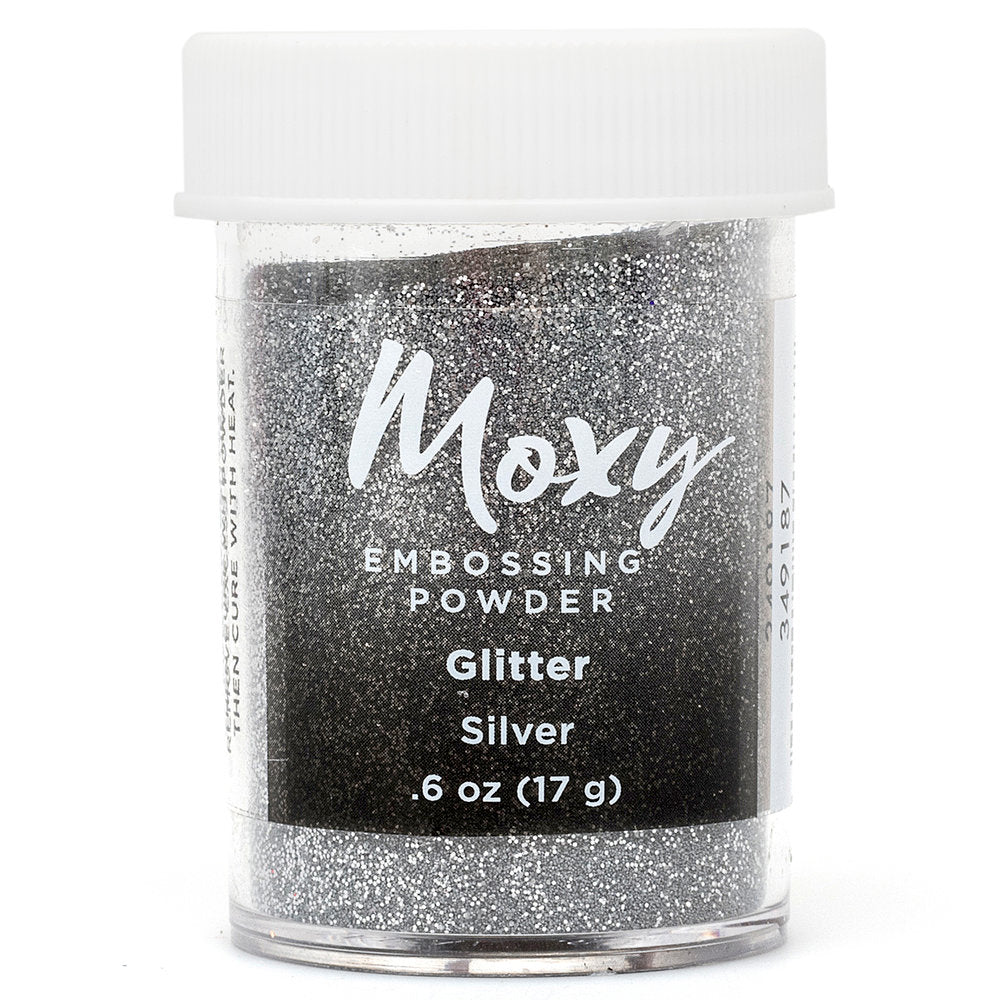 Moxy Silver Glitter Embossing Powder / Polvo de Embossing Plata Brillitos Polvos de Embossing American Crafts