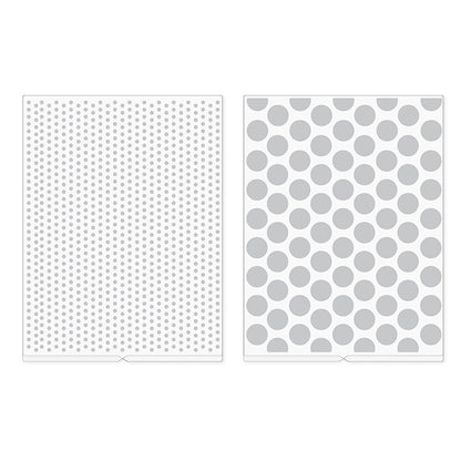 Dots Embossing Folders / Folders de Grabado Puntitos y Lunares Descontinuado We R Memory Keepers