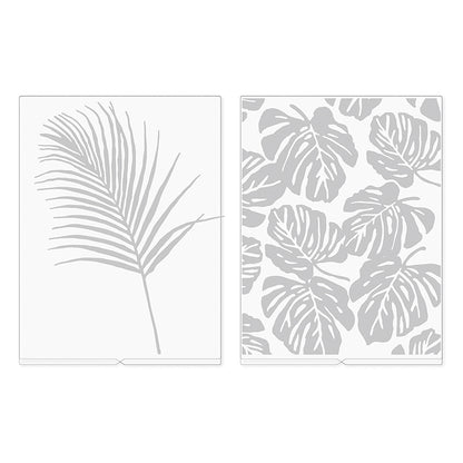 Heidi Swapp Embossing Folders / Folders de Grabado Hojas de Plantas Descontinuado We R Memory Keepers