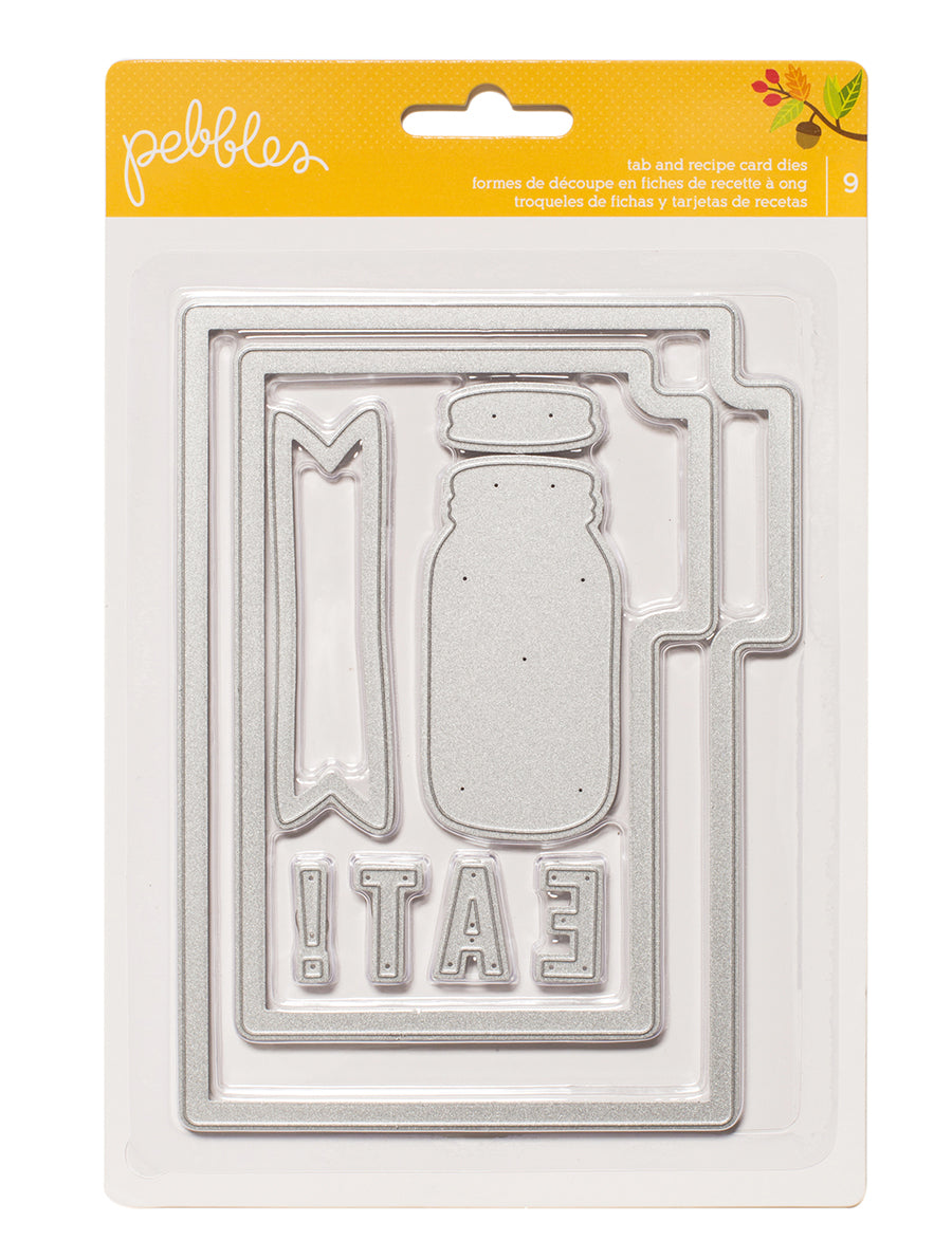 Die Set Tab and Recipe Card / Suaje de Corte para Tarjetas Recetario Descontinuado American Crafts