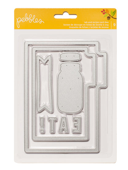 Die Set Tab and Recipe Card / Suaje de Corte para Tarjetas Recetario Descontinuado American Crafts