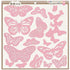 Stickable Stencils Butterflies / Plantillas de Mariposas Adhesivas Esténciles / Plantillas BoBunny