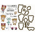 Cling Mounted Rubber Stamps and Dies Outdoor Play / Sellos Cling y Suajes de Osos y Zorros Descontinuado LDRS Creative