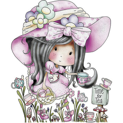 Cling Mounted Rubber Stamps Pick Your Own Tea / Sello Cling Hora del Té Descontinuado LDRS Creative