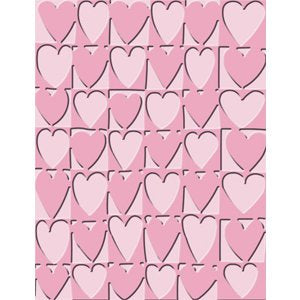 Heart Blocks Embossing Folder / Folder de Grabado Bloques de Corazón Descontinuado Cuttlebug