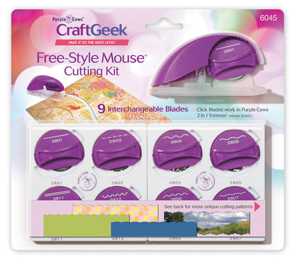 Freestyle Mouse Cutting Kit / Ratón de 9 Cortes Descontinuado Purple Cows