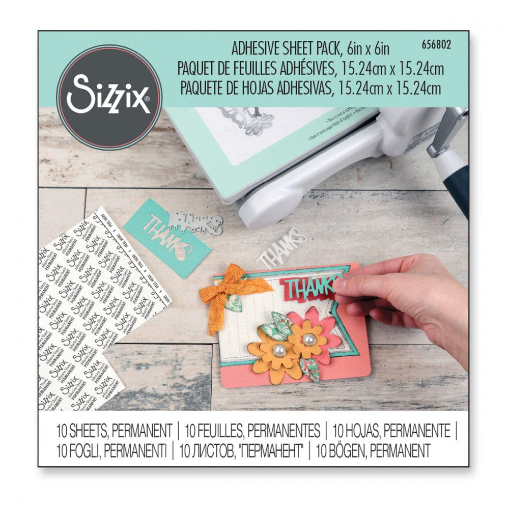 Adhesive Sheet Pack / Hoja con Adhesivo Adhesivos / Pegamentos Sizzix