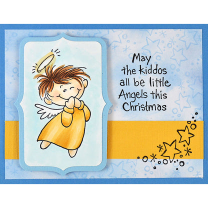 Heavenly Kiddo Cling Stamps / Sellos de Goma Cling de Angelito Sellos Stampendous