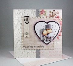 Embossed Cotton Papers English Lace / Papel Algodón Repujado Descontinuado Craft Perfect