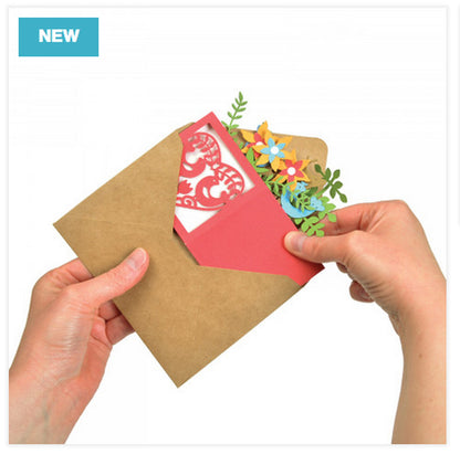 Thinlits Card In A Box ChristmasDie / Suaje Tarjeta Cajiita Descontinuado Sizzix