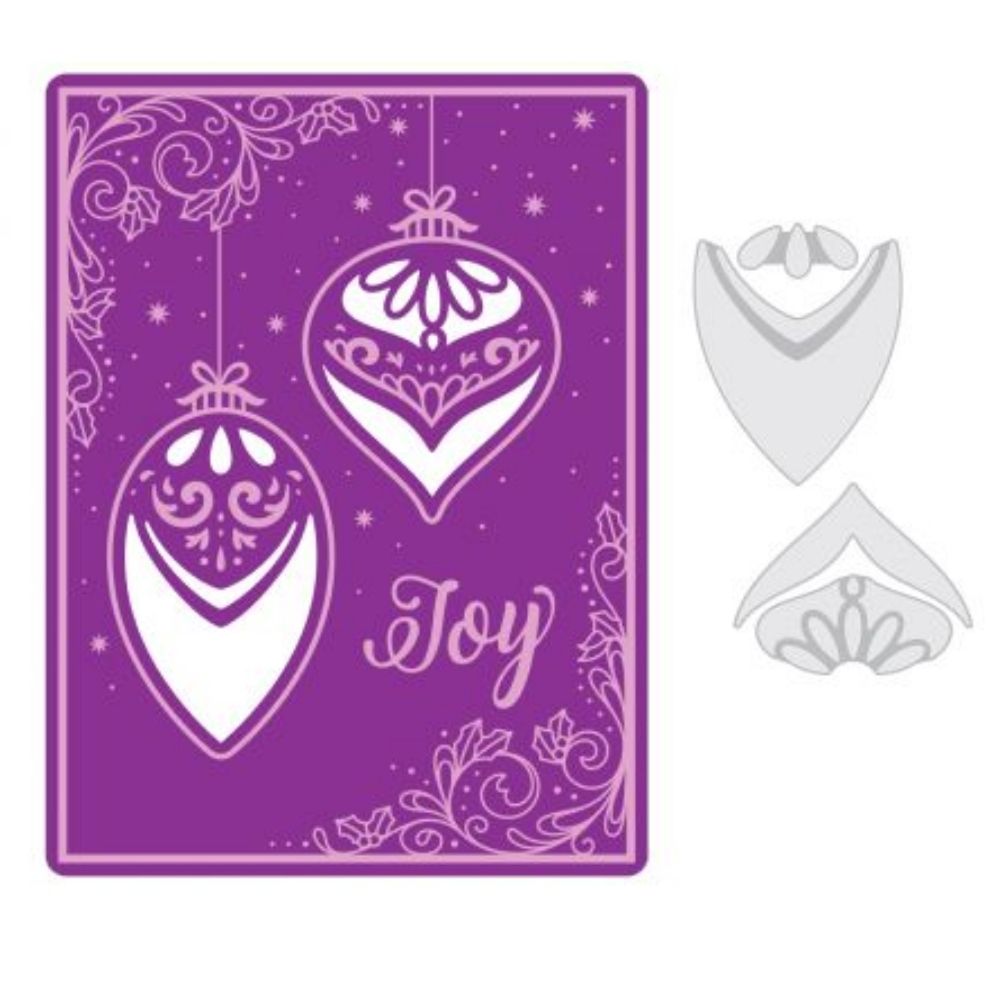 Impresslits Folder Seasons Of Joy / Suaje Corte y Grabado Navidad Dados de Corte / Suajes / Troqueles Sizzix