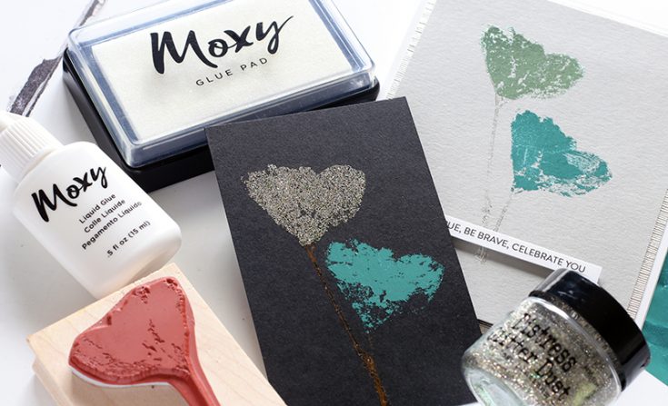 Moxi Glue Stamp Pad / Almohadilla de Pegamento para Sellos Descontinuado American Crafts